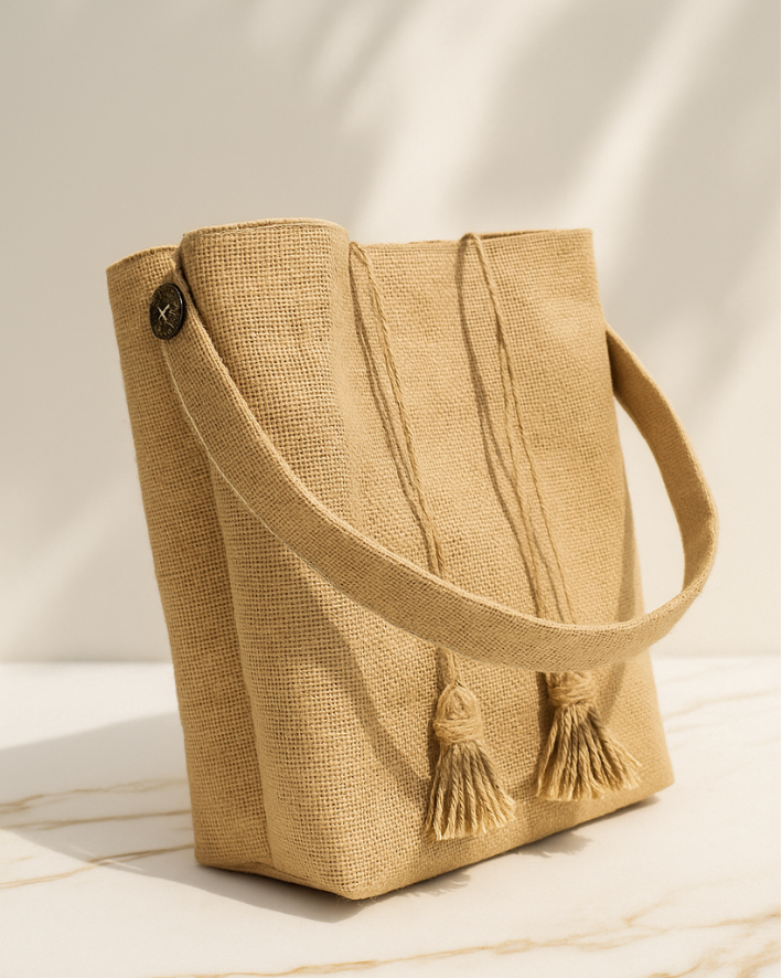 JUTE FANCY HAND BAG 06